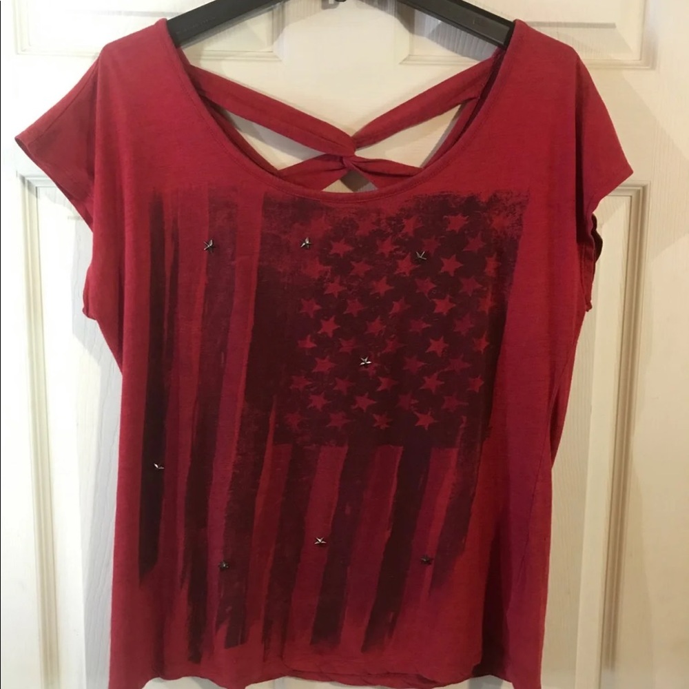 American Flag Tee Sz L - Picture 2 of 6